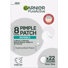 Garnier Pimple Patch Hidrokolloid, láthatatlan tapaszok tökéletlenségekre BHA-val, 22 darab arctisztító