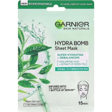 Garnier Skin Naturals Hydra Bomb Sheet Mask Green Tea 28 g (3600542385329) arcpakolás, arcmaszk