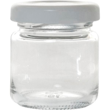 Gastro Lekváros befőttes üveg 53 ml, fehér fedő, Gastro konyhai eszköz