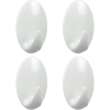 Gastro Műanyag, fehér ragasztható kampó, 4 db