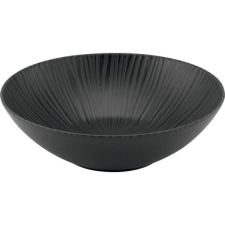 Gastro Tál, Vesuvio Black 24 cm, fekete tányér és evőeszköz