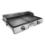 Gastroback Elektromos grill, plancha és grill, 42 x 28 cm, 2 cserélhető felület, 6 hőmérséklet fokozat, alumínium lemezek, fröccsenés elleni védelem, rozsdamentes acél/fekete