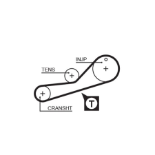 Gates Fogasszíj GATES 5452XS autóalkatrész