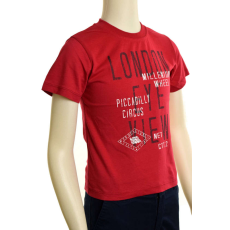 Gatti London Eye gyerek Póló - Feliratos #piros