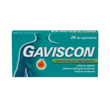 GAVISCON BORSMENTA IZŰ RÁGÓTABLETTA 24X vitamin és táplálékkiegészítő