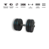 Gazo Fitness GazoFitness® Kézi Súlyzó 10,5 Kg