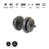  GazoFitness kézi súlyzó 1×16,5kg (össz: 16,5kg) menetes súlyzórúddal