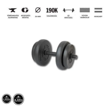 GazoFitness kézi súlyzó 1×8,5kg (össz: 8,5kg) menetes súlyzórúddal kézisúlyzó