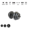  GazoFitness kézi súlyzó 1 x 19kg (össz: 19kg) menetes súlyzórúddal