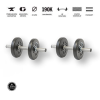 GazoFitness - Magyar súlyzó GazoFitness® Kézi Súlyzó 2 x 3 Kg (Össz:6 kg)
