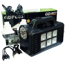 GD-8077 napelemes készlet többfunkciós lámpával kültéri világítás