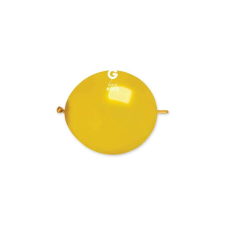 GE.MA.R srl - Italy 33 cm-es bóbitás metál arany színű gumi léggömb - 100 db / csomag · party kellék