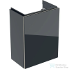 Geberit ACANTO 39,5x24,5x53,5 cm-es 1 ajtós alsószekrény,matt fekete/fényes üveg 500.607.16.1