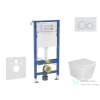 Geberit Duofix falra szerelhető WC szett, Kielle Arkas I WC soft close ülőkével, Geberit Delta 20 alpesi fehér nyomólappal SANI11CA3160B