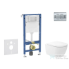 Geberit Duofix falra szerelhető WC szett, Kielle Oudee Vortex WC és soft close ülőkével, Geberit Delta 01 fényes króm nyomólappal SANI11CA1150B