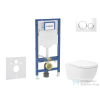 Geberit Duofix falra szerelhető WC szett, Kielle Oudee Vortex WC soft close ülőkével, Geberit Sigma 20 fehér/króm nyomólappal SANI11CA3174B