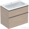Geberit iCON 75 cm-es mosdó és alsószekrény kombináció 2 fiókkal,tölgy 502.336.JH.1