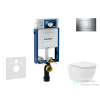 Geberit Kombifix falra szerelhető WC szett, Kielle Oudee Vortex kompakt WC és soft close ülőke, Geberit Sigma 30 fényes króm nyomólappal SANI15CA1127