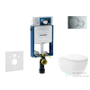 Geberit Kombifix falra szerelhető WC szett, Kielle Oudee Vortex WC soft close ülőkével, Geberit Sigma 01 fényes króm nyomólappal SANI15CA1130
