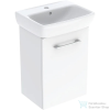 Geberit SELNOVA SQUARE 45x35 cm-es mosdó és 1 ajtós alsószekrény kombináció,fényes fehér 502.746.00.1