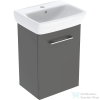 Geberit SELNOVA SQUARE 45x35 cm-es mosdó és 1 ajtós alsószekrény kombináció,matt láva 502.747.00.1