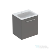 Geberit SELNOVA SQUARE 60x50,2 cm-es mosdó és 1 ajtós alsószekrény kombináció,matt láva 501.253.00.1