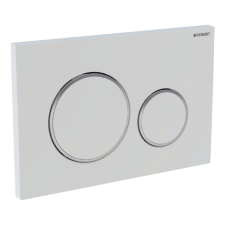  GEBERIT Sigma20 WC-nyomólap, UP320-hoz, 2vízm, fehér/f.króm/fehér szaniter