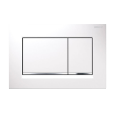  GEBERIT Sigma30 nyomólap, UP320-hoz,2vízm,fehér/fényes króm/fehér szaniter