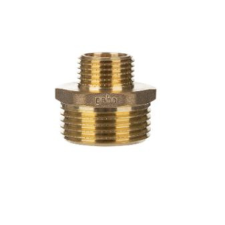 Gebo Gold 1"-3/4" K-K szűkített közcsavar, sárgaréz hűtés, fűtés szerelvény