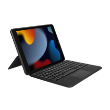 Gecko V10KC59 Apple iPad 10.2" 19 / 20 / 21 Billentyűzetes Tok - Szürke (Angol/US) tablet tok