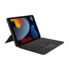 Gecko V10KC59 Apple iPad 10.2" 19 / 20 / 21 Billentyűzetes Tok - Szürke (Angol/US) (V10KC59) tablet tok