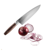 Gefu ENNO Acél Séfkés diófa markolattal 20 cm - Barna