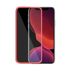 Gegeszoft Fluoreszkáló Apple iPhone 12 Pro Max (6.7) előlapi üvegfólia piros mobiltelefon kellék