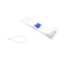 Geko Fehér műanyag nyakláncok - 80x2,5mm UV 100 db, GEKO G17140 villanyszerelés