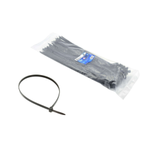 Geko Fekete nylon nyakkendők - 430x7,6mm UV 50 db, GEKO G17124 villanyszerelés