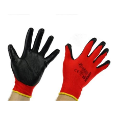 Geko Munkavédelmi kesztyű 8" Red Nitril G73580 védőkesztyű