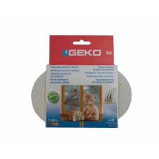 Geko - Öntapadós gumi tömítő fehér EPDM 9x4mm / 6m E-profil barkácsolás, csiszolás, rögzítés