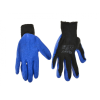 Geko téli kesztyű, akril bélésű, ráncos latex bevonatú (kék) XL / 10