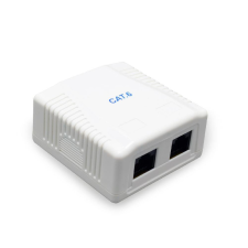 Gembird - 2x RJ45 Cat6 fali aljzat - NCAC-2U6-01 kábel és adapter