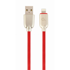 Gembird 8-pin - USB-A adat- és töltőkábel 1m piros (CC-USB2R-AMLM-1M-R) (CC-USB2R-AMLM-1M-R) mobiltelefon kellék