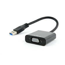 Gembird AB-U3M-VGAF-01 USB 3.0 apa > VGA anya Videó adapter 0.15m - Fekete kábel és adapter