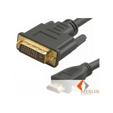 Gembird Cablexpert Adatkábel HDMI-DVI 1,8 m aranyozott csatlakozó /CC-HDMI-DVI-6/ kábel és adapter