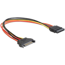 Gembird Cablexpert S-ATA tápkábel hosszabbító 30cm (CC-SATAMF-01) kábel és adapter