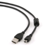 Gembird Cablexpert USB 2.0 --> mini-USB 1.8m fekete kábel (CCF-USB2-AM5P-6)