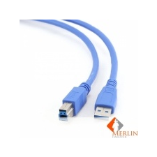 Gembird Cablexpert USB 3.0 A-B printer kábel 50cm kék /CCP-USB3-AMBM-0.5M/ kábel és adapter