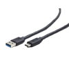 Gembird Cablexpert USB 3.0 AM --> Type-C (AM/CM) kábel 1m fekete  (CCP-USB3-AMCM-1M) (CCP-USB3-AMCM-1M)