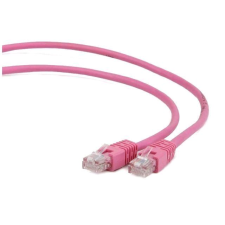 Gembird Cablexpert UTP CAT5e patch kábel 3m rózsaszín  (PP12-3M/RO) (PP12-3M/RO) kábel és adapter