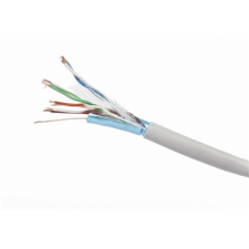 Gembird cat5e ftp adatkábel 100m cca patch szürke fpc-5004e-l/100 kábel és adapter