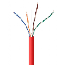 Gembird cat5e u-utp installlation cable 305m red upc-5004e-sol-r kábel és adapter