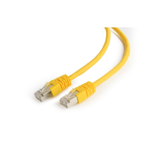 Gembird CAT6 F-UTP Patch kábel 0,25m sárga (PP6-0.25M/Y) (PP6-0.25M/Y) kábel és adapter